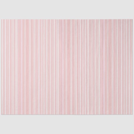 Schattige Bord Roze Snoep Gestreept Tissuepapier (Voorkant)