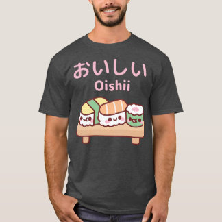 Schattige Bord van Japans Sushi Oishii T-shirt