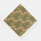 Schattige bos servet (Hoek)