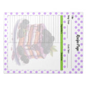 Schattige bosbesrecept notitieblok (Voorkant)