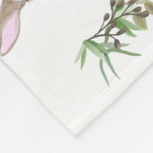 Schattige bosdieren Fox Milestone Keepsake Fleece Deken (Hoek)