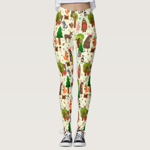 Schattige bosdieren leggings