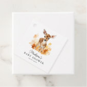 Schattige bosgebied herten Herfst Baby shower Bedankjes Labels (In situ)