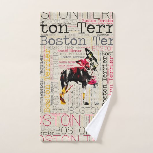 Schattige Boston Terrier Bad Handdoek (Handdoek)
