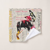 Schattige Boston Terrier Bad Handdoek (Wasdoekje)