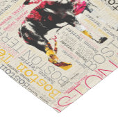 Schattige Boston Terrier Korte Tafelloper (Hoek)