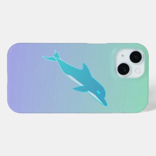 Schattige Bottlenose dolfijn iPhone / iPad case (Achterkant (horizontaal))