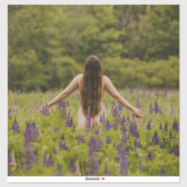 schattige boudoir met groene portret Sticker