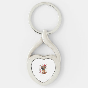 Schattige Boxer hond Honden Kerst Leuk Mijn Best G Sleutelhanger