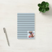 Schattige Boxer Puppy in het besneeuwde landschap Post-it® Notes (Kantoor)