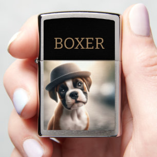Schattige Boxer Puppy – Stijlvolle Honden Kunst