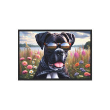 Schattige Boxerhond met Zonnebril