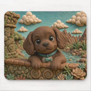 Schattige Boykin Spaniel Puppy, Baby Hond Muismat