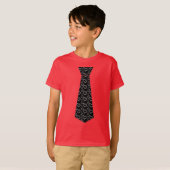Schattige Boys Heart Necktie Valentijnsdag T-shirt (Voorkant volledig)