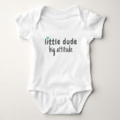 Schattige Boys Little Dude Romper (Voorkant)