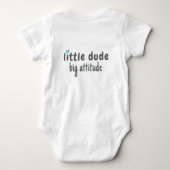 Schattige Boys Little Dude Romper (Achterkant)