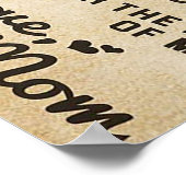 Schattige brief aan de dochter | Lovely Gift Poster (Hoek)