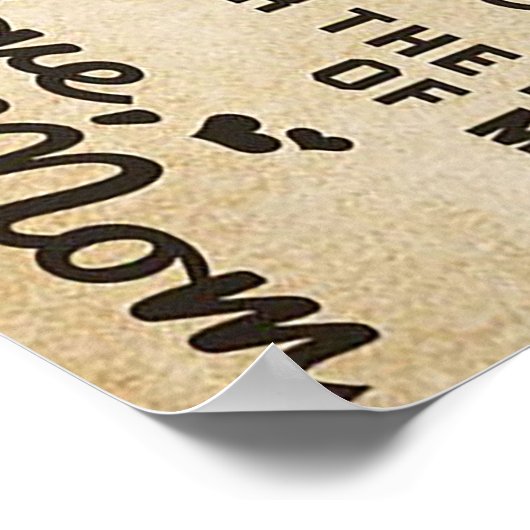 Schattige brief aan de dochter | Lovely Gift Poster (Hoek)