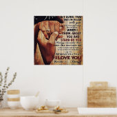 Schattige brief aan vrouw, liefdevol cadeau, poster (Keuken)