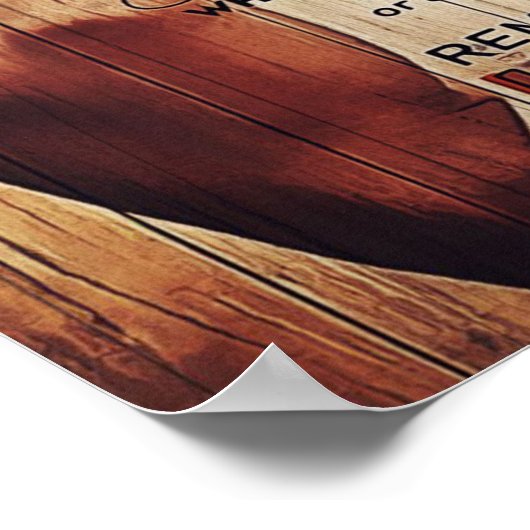 Schattige brief aan vrouw, liefdevol cadeau, poster (Hoek)