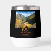 Schattige Britse Owl Nesting Monogram Egg Foto (Voorkant)