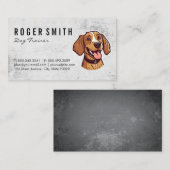Schattige Brown Doggy | dierentrainer Visitekaartje (Voorkant / Achterkant)