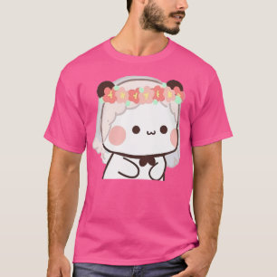 Schattige bruid bubu Beer en panda paar persen en  T-shirt