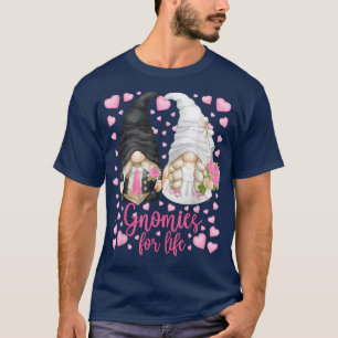 Schattige Bruid En Bruidegom Gnomies Voor Het Leve T-shirt