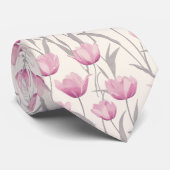 Schattige Bruidsjonkers Tulp Bloem Stropdas (Opgerold)