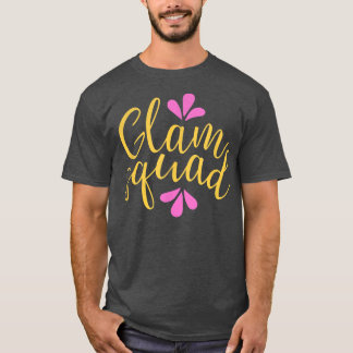Schattige bruidsmeisje vrijgezellenfeest bruid gla t-shirt