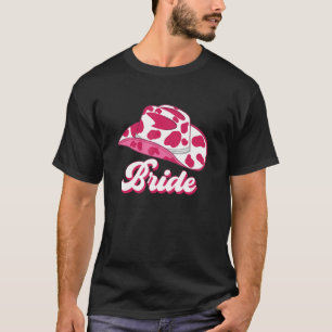 Schattige bruidsmeisje vrijgezellenfeest bruid roz t-shirt