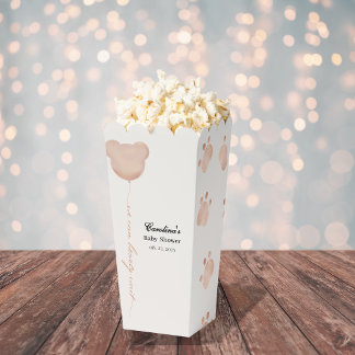 Schattige bruin kunnen we baby shower bijna afwach bedankdoosjes