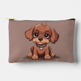 Schattige bruin puppy etui
