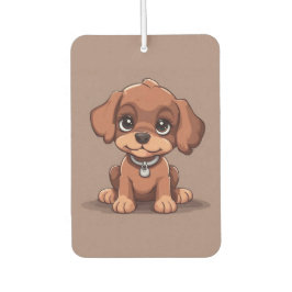 Schattige bruin puppy luchtverfrisser