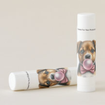 Schattige Bruin Puppy Roze Bow Stropdas Blowing Bu