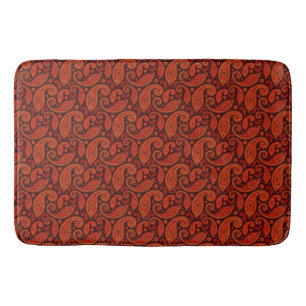 Schattige bruine wervel paisley patronen badmat