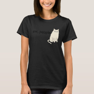 Schattige brutale poes kat Iew mensen T-shirt