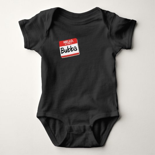 Schattige Bubba Baby T-shirt (Voorkant)
