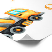 Schattige budget Bouwjaar Verjaardagsfeest Poster (Hoek)