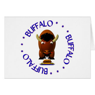 Schattige buffel met rundvlees op Weck en buffel w