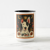 Schattige Bull Terrier Dog Tarot Kaart Mok (Midden)