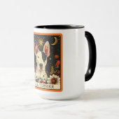 Schattige Bull Terrier Dog Tarot Kaart Mok (Voorkant rechts)