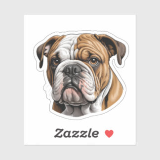 Schattige Bulldog Sticker – Schattige Hondenliefhe