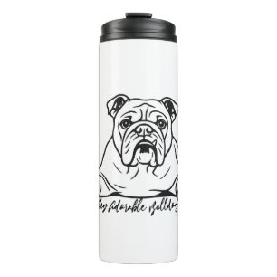 Schattige Bulldog Thermosbeker