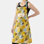 Schattige Bumble Bee Honeycomb Pattern | Monogram Schort (Insitu)