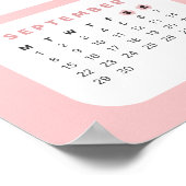 Schattige Bunny 2025 Kalender Poster (Hoek)