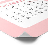 Schattige Bunny 2025 Kalender Poster (Hoek)