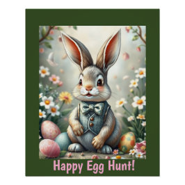 Schattige Bunny Easter Glossy Poster Perfect Poster