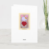 Schattige Bunny Moederdag Wenskaart Kaart (Achterkant)