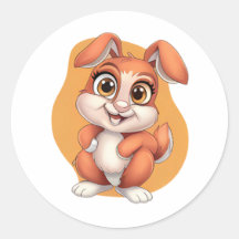 Schattige Bunny Sticker – Schattigee Cartoon Konij